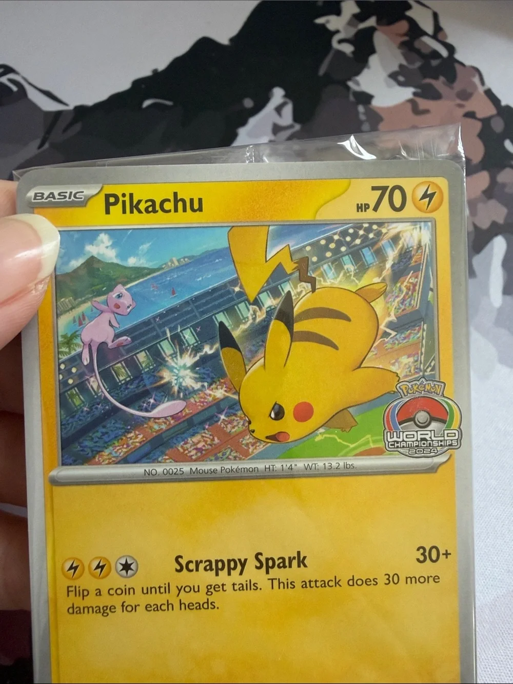 Pikachu 2024 World Championships SVP EN 190 Sealed Worlds Promo